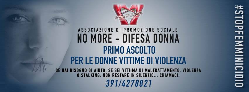Locandina NO MORE DIFESA DONNE
